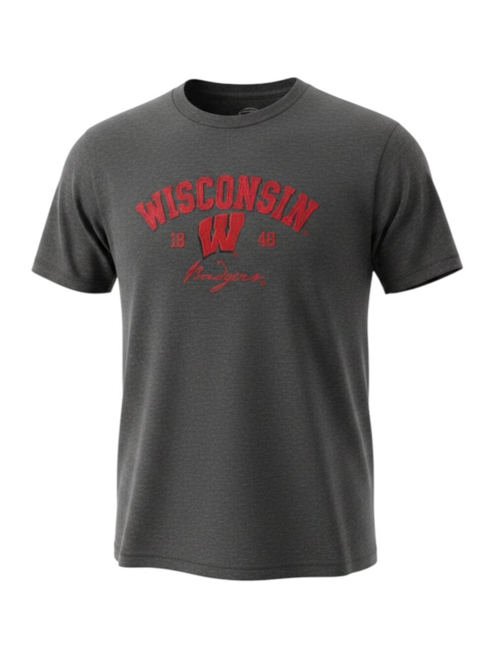 Cadre Gray Red Wisconsin Badgers Tee Men's XL Gray